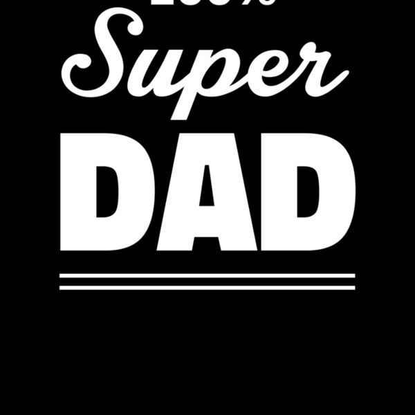 100% Super Dad White Thumbnail